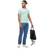 Guess A79000 Mns Ss Cn Box Logo Tee Blue