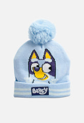 Boys One Up Beanie Bluey Blue