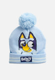 Boys One Up Beanie Bluey Blue