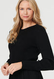 Izabel London Womens Combination Maxi Dress In Black