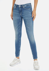 Calvin Klein Mid Rise Skinny Jeans In Denim Medium