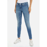 Calvin Klein Mid Rise Skinny Jeans In Denim Medium