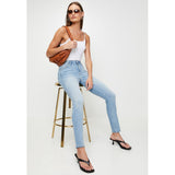 Guess Womens Mid Rise Curve Jeans In Light Wash