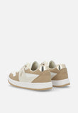 Polo Girls Colour Block Court Sneaker In Stone