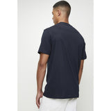 Guess Mens Ss Logo Tee Navy