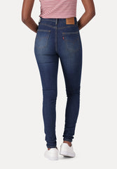Levis Womens Hirise Super Skinny Jeans In Medium Blue