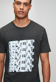 Rvca Mens Sport Repeat T-Shirt Black