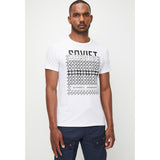 Soviet Mens Vivid Fashion T-Shirt In White