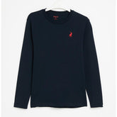 Polo Boys Ashton Long Sleeve T-Shirt In Navy