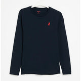 Polo Boys Ashton Long Sleeve T-Shirt In Navy