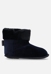 Hush Puppies Ladies Casa Slipper Boot In Navy
