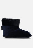 Hush Puppies Ladies Casa Slipper Boot In Navy