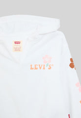 Levis Girls Hibiscus Hoodie In White