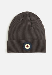 Ben Sherman Mens Targy Rib Charcoal Beanie
