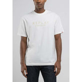 Replay Mens T-Shirts In Off White