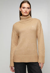 Polo Womens Relaxed Jersey In Oatmeal