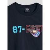 Soviet Boys Short Sleeves Crew Fashion T-Shirts In Navy