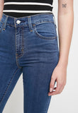 Levis Ladies Hirise Super Skinny Jeans In Dark Indigo