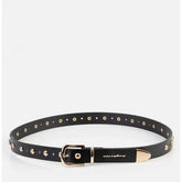 Sissy boy Womens Slimsy Belt In Black With Gold