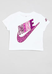 Nike New Animal Print Futura Tee White