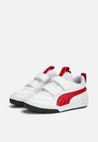 Puma Kids Multiflex Sl V Ps Shoes In White & Red