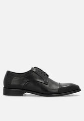 Polo Mens Black Panelled Gibson Lace Up