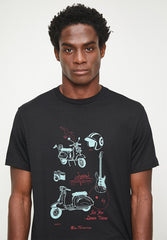 Ben Sherman Sketched Mod Zone Black T-Shirt