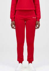 Sissy boy Womens Logo Sweat Pants With Cursive In Red