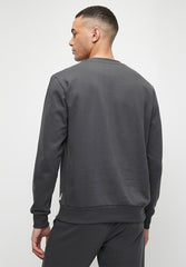 Ben Sherman Mens Target Crew Sweater Charcoal