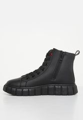 Pierre Cardin Unisex Riley Cleated Boots In Black