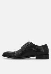 Polo Mens Black Panelled Gibson Lace Up