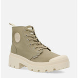 Palladium Womens Pallabase Twill Shoes In Dune