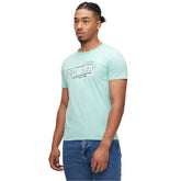 Guess A79000 Mns Ss Cn Box Logo Tee Blue