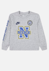 Nike Boys Athletics Long Sleeve T-shirt In Grey
