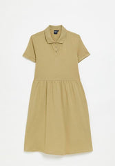 Polo 0055046 Girls Gabriella Ss Golfer Dress Stone