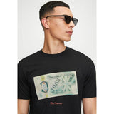 Ben Sherman Pound Sterling Mens T-Shirt In Black