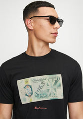Ben Sherman Pound Sterling Mens T-Shirt In Black