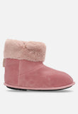 Hush Puppies Ladies Casa Slipper Boot In Pink