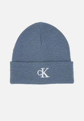 Calvin Klein Acc Monogram Embro Blue Beanie