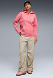 Puma Womens Essential Oversized Hoodie In Pink