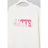 Levi's Girls Crew Neck Sweatshirt In Sugar Swizzle