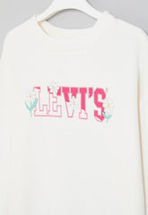 Levis Girls Crew Neck Sweatshirt In Sugar Swizzle