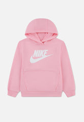 Nike Girls Nsw Club Ft Hbr Po Hoodie In Soft Pink