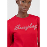 Sissy boy Womens Logo Sweatshirt With Cursive In Red