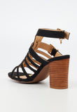 Miss Black Ladies Hazel 1 Heels In Black