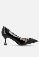 Plum Ladies Alma Heels In Black