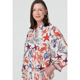 Mandi Womens Blouse In Multi