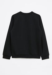 Soviet Zander Boys Crew Neck Sweat Top Black