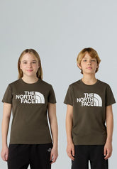 The North Face Teens Easy Ss Tee Taupe Green