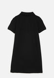 Polo Girls Dakota Short Sleeve Golfer Dress In Black
